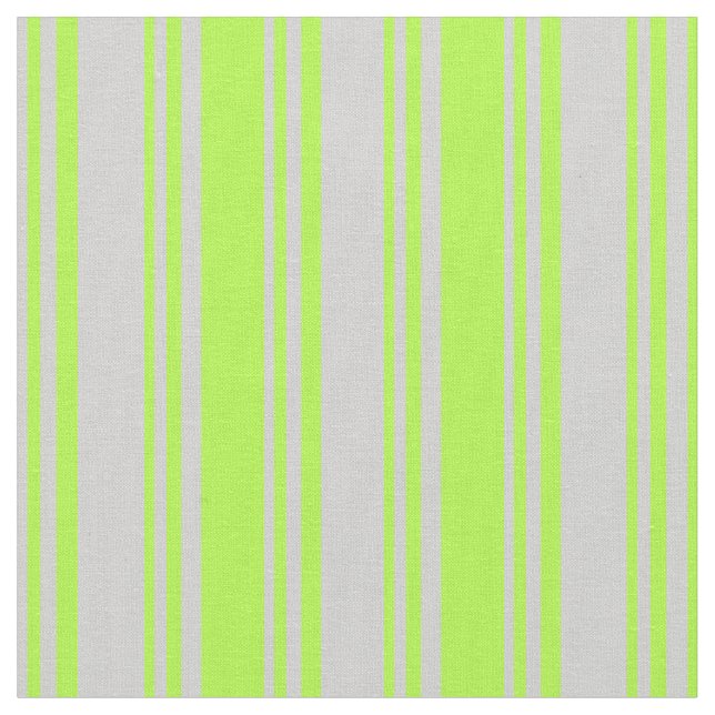 Light Grey & Light Green Pattern Fabric (Close Up)