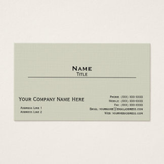 Light Grey Linen Business Card