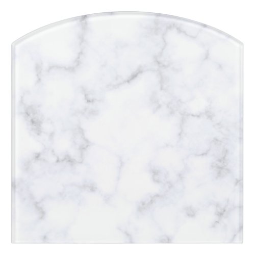 light grey marble door sign