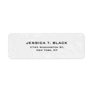 Light Grey Plain Elegant Modern Trendy Label