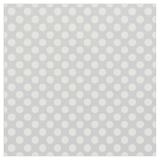Light Grey Polka Dot Pattern Love Ball Print Fabric