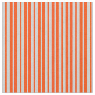 Light Grey & Red Colored Pattern of Stripes Fabric