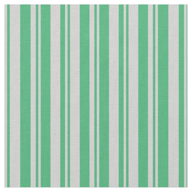 Light Grey & Sea Green Pattern Fabric (Close Up)