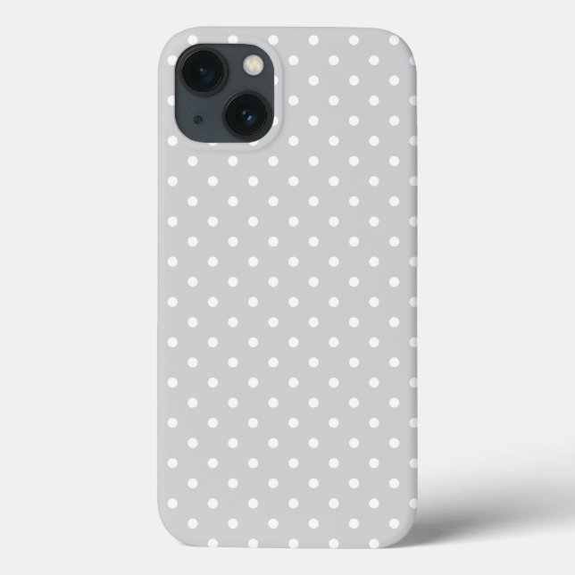 Light Grey with Dots Case-Mate iPhone Case (Back)