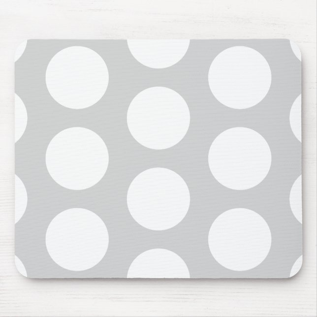 Light Grey with Dots Mouse Pad (Front)