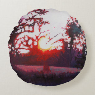 Light grounding 2013 round pillow