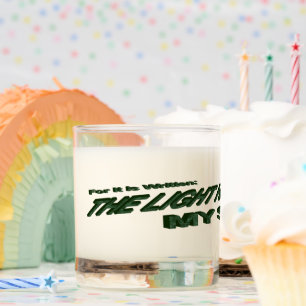 Light Hath Become My Saviour - Green Scented Candle