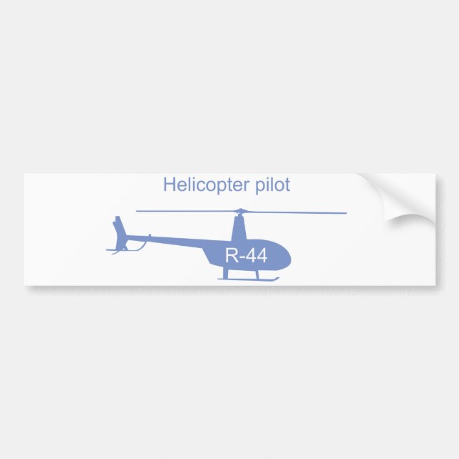 Light helicopter bumper sticker (Front)