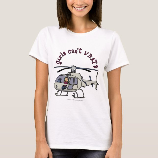 Light Helicopter Girl T-Shirt (Front)