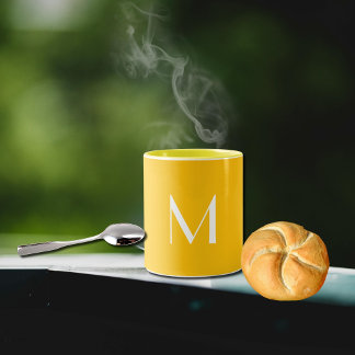  Light honey  Amber  - add monogram   Two-Tone Coffee Mug