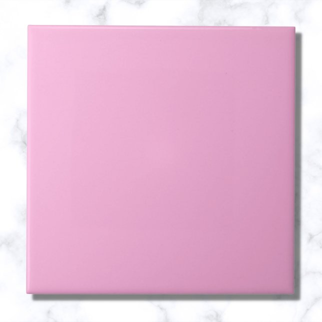 Light Hot Pink Solid Color Ceramic Tile (Creator Uploaded)