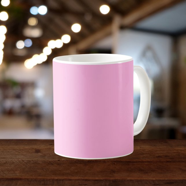 Light Hot Pink Solid Color Coffee Mug