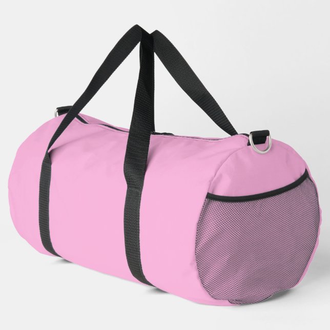 Light Hot Pink Solid Color Duffle Bag (Right Corner)