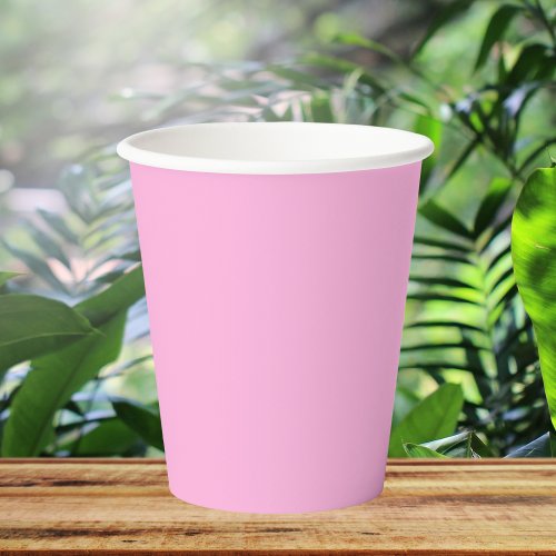 Light Hot Pink Solid Color Paper Cups