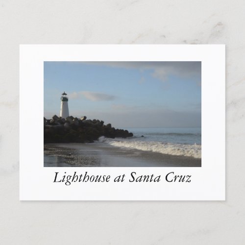 Light House at Santa Cruz California Postcard