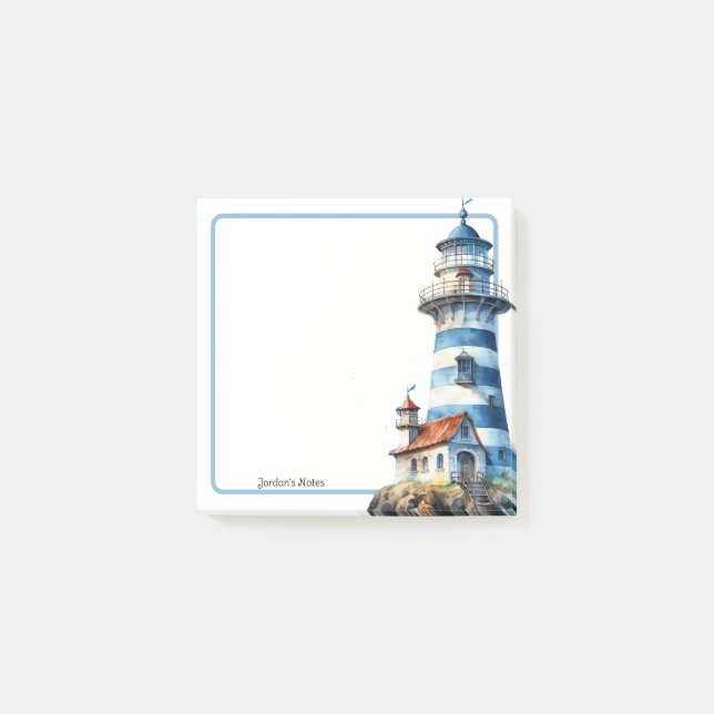 Light house blue 1 notepad (Front)