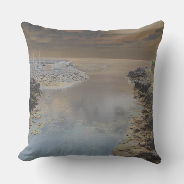 Light House Cascais Portugal Throw Pillow (Front)