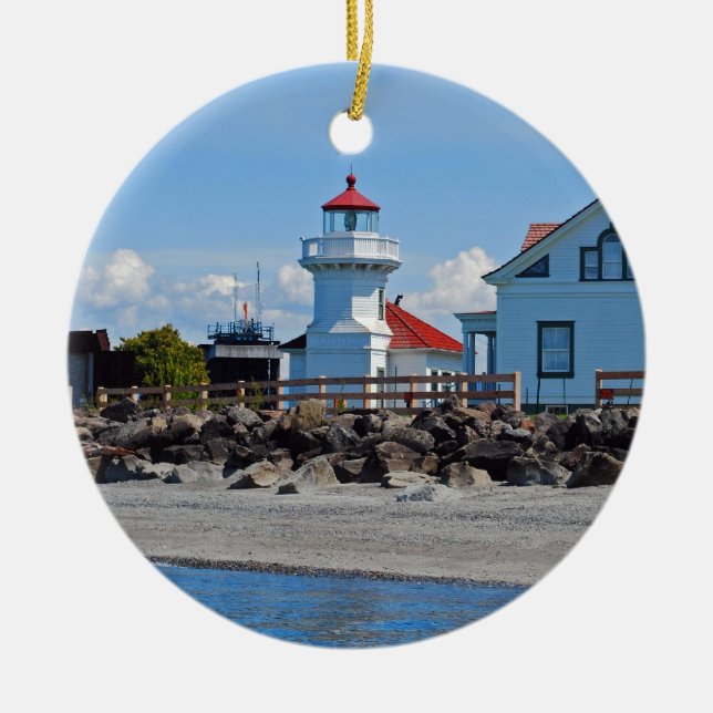 Light House Ceramic Ornament (Front)