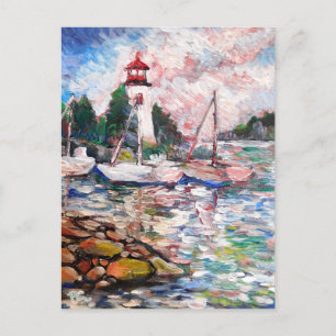 Light House Holiday Postcard