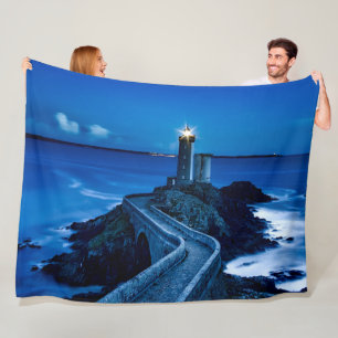 LIGHT HOUSE in FRANCE Fleece Blanket
