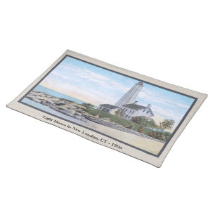 Light House New London CT  Cloth Placemat