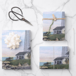 Light House New London CT Wrapping Paper Sheets