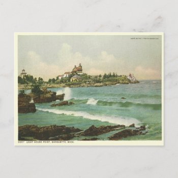 Light House Point Postcard by thedustyattic at Zazzle