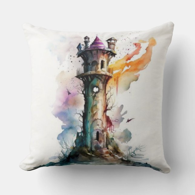 Light House  Throw Pillow (Front)
