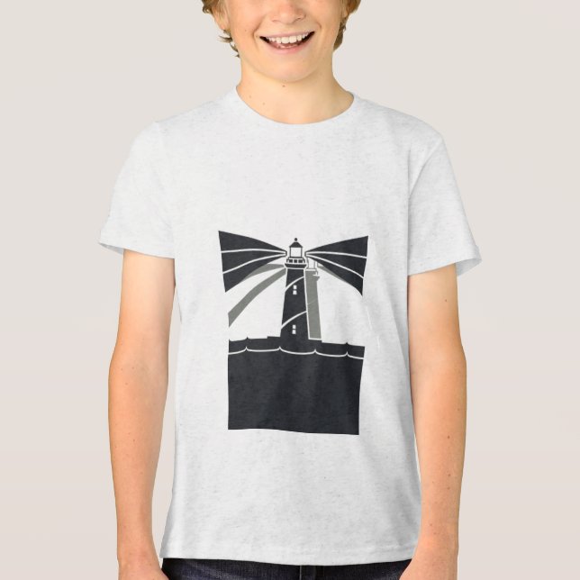 light house   Tri-Blend shirt (Front)