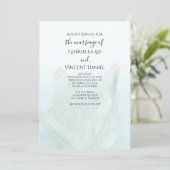 Light Ice Blue Crystals Wedding Invitation | Zazzle