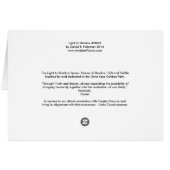 Light In Shadow #004H Cards (Back Horizontal)