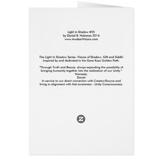 Light In Shadow #05 (Back)