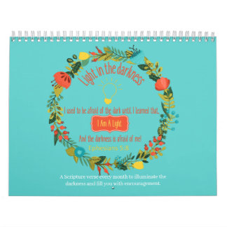 Light In The Darkness Christian Bible Verse 2022 Calendar