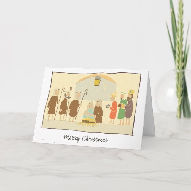 Light In The Stable Holiday Card (Front)