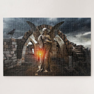 Light In The Storm Angel Jigsaw Puzzle