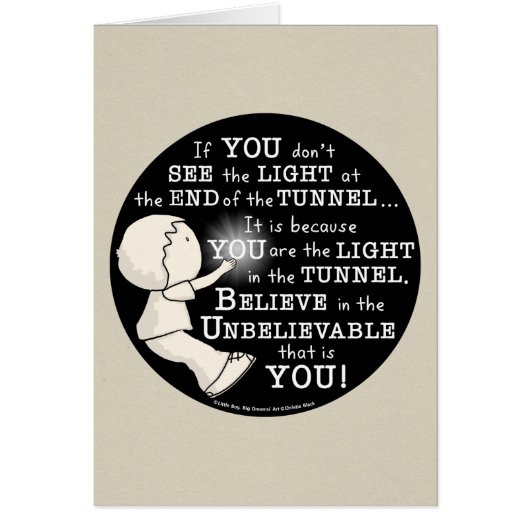 Light in the Tunnel Cards (Front)