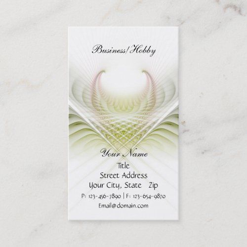 Light in Weave Card Business Cards