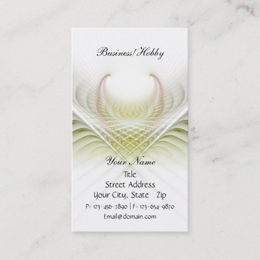 Customizable Light in Weave Card Business Cards