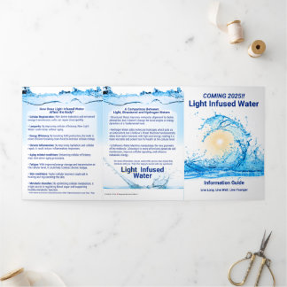 Light Infused Water - Trifold Letter Fold Card