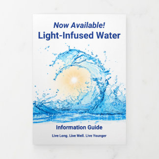 Light Infused Water - Trifold Letter Fold Card