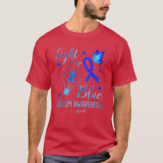 Light It Up Blue Autism Awareness Shirt Puzzle Pie
