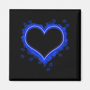 Light It Up Blue Autism Heart Puzzle Pieces Autism Magnet