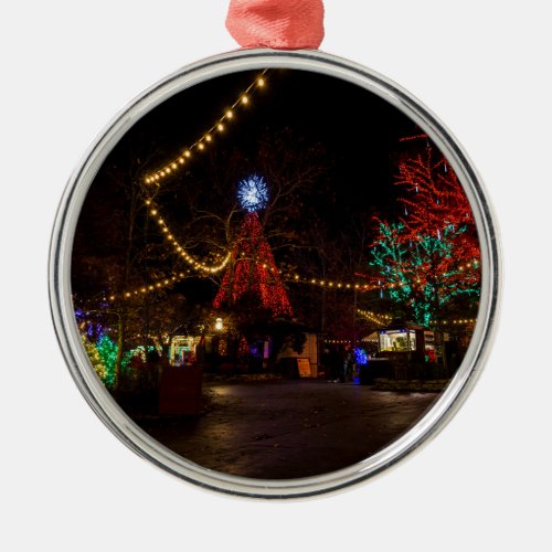 Light It Up For Christmas Metal Ornament