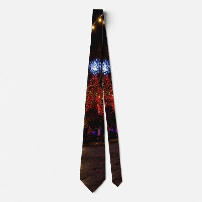 Light It Up For Christmas Neck Tie (Front)