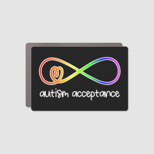 Light it up Red, REDinstead , Autism-Acceptance pr Car Magnet