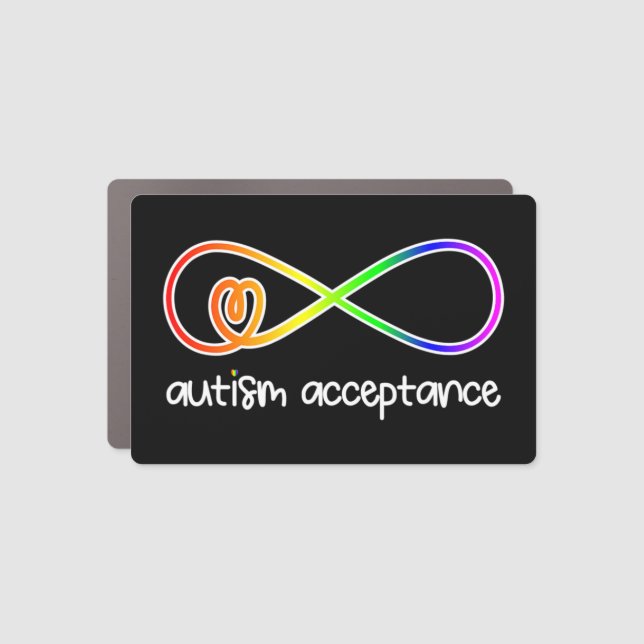Light it up Red, REDinstead , Autism-Acceptance pr Car Magnet (Front)