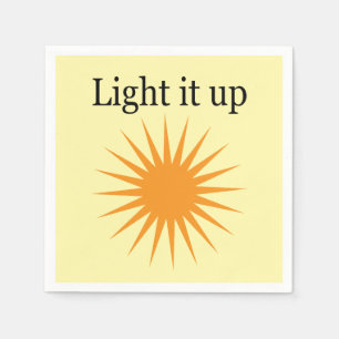Light it up, yellow napkins