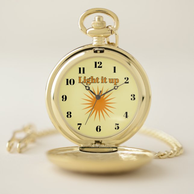 Light it up, yellow pocket watch (Inside)