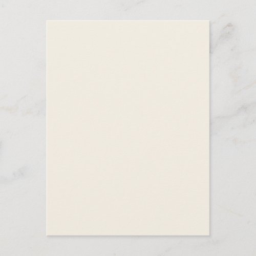 Light Ivory Beige Solid Trend Color Background Postcard