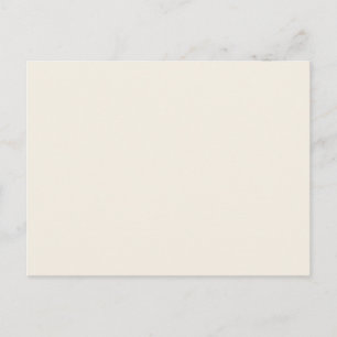 Light Ivory Beige Solid Trend Color Background Postcard
